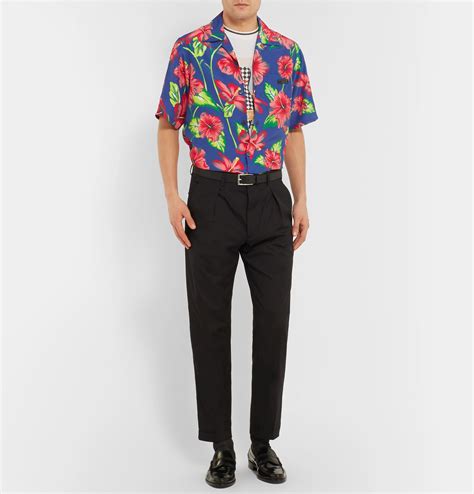 prada camp collar shirt|Prada Camp Collar Shirt .